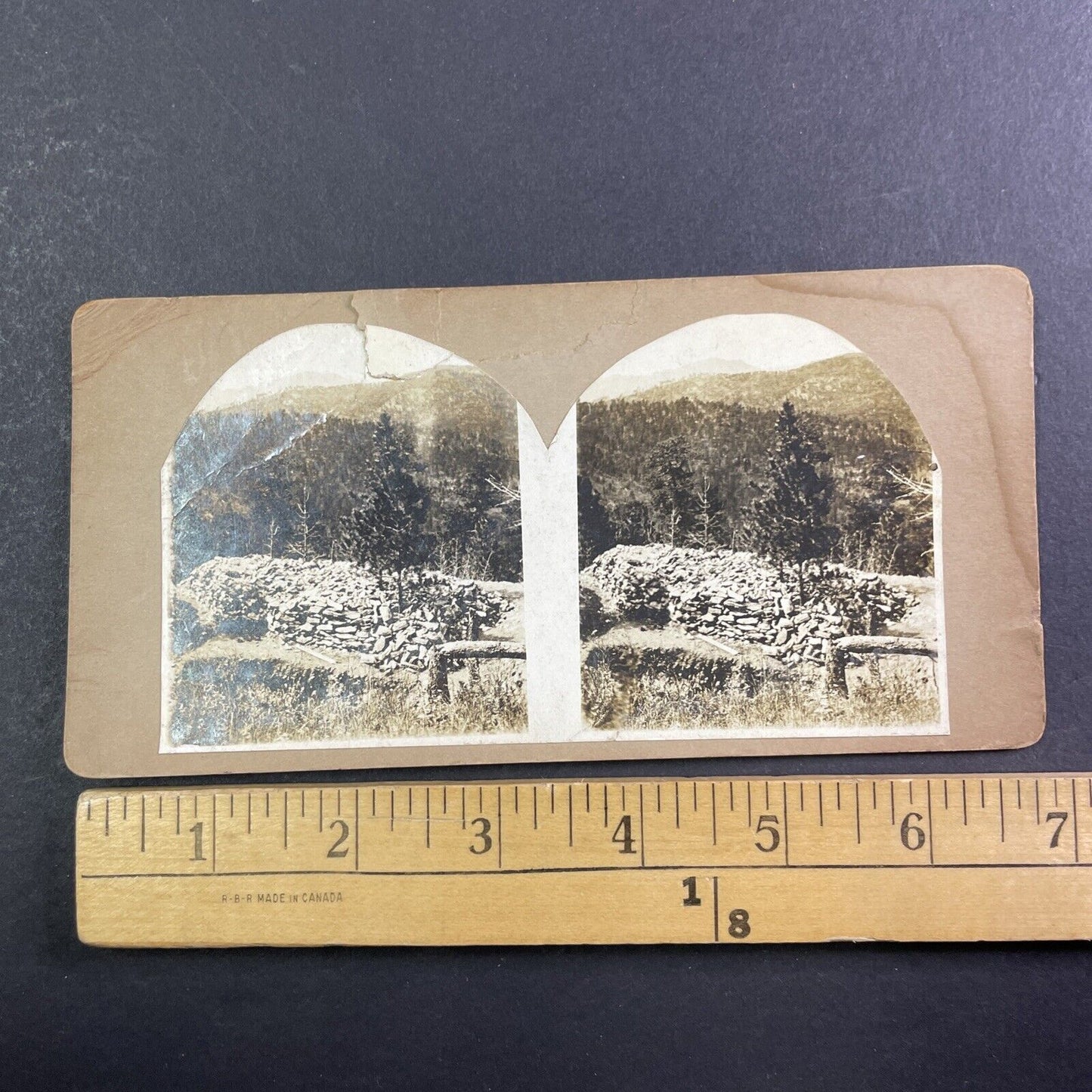 Copper Mountain Colorado Open Cut Mine Dump Stereoview Antique c1870s X3755
