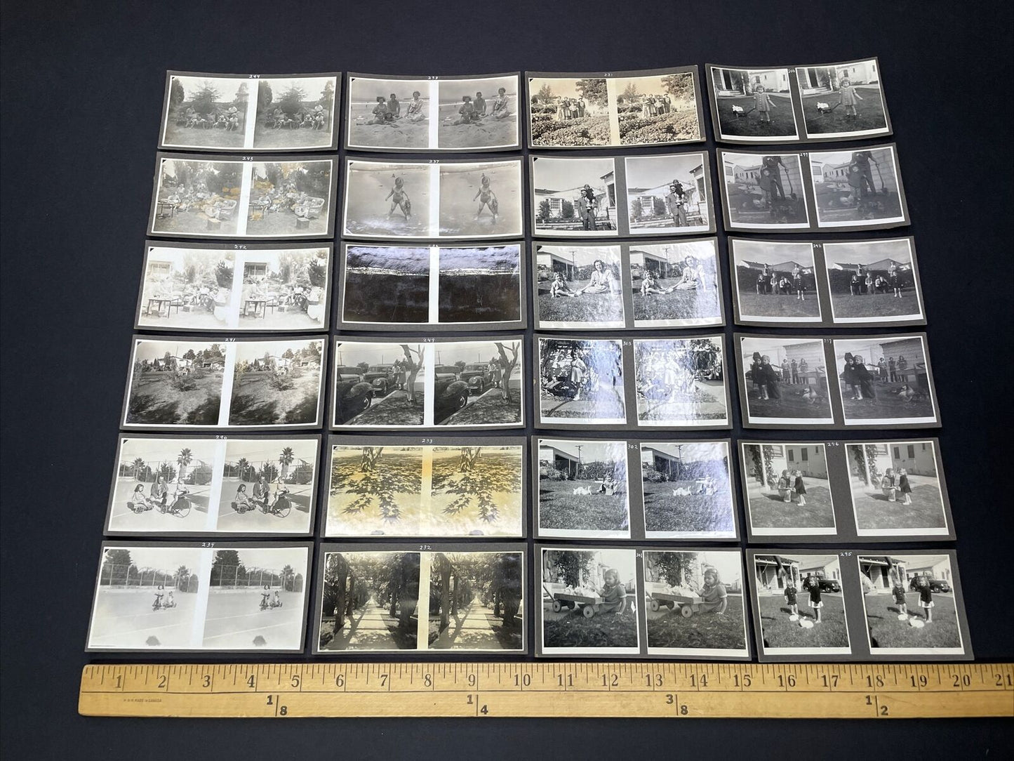 Lot Of 65 Barbara Helen Stewart Hoff 1940s Los Osos Stereoview Photo Cards V2211