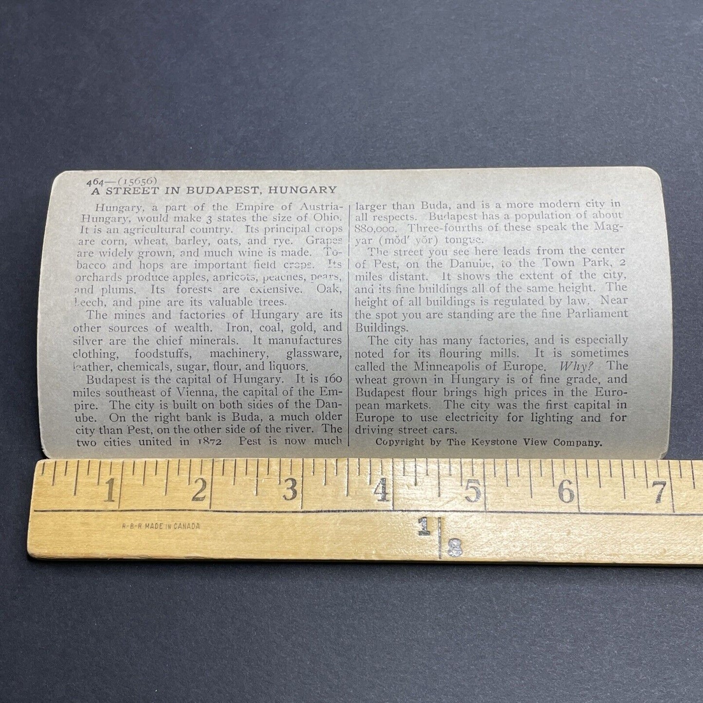 Antique 1920s Downtown Prague Czech Republic Stereoview Photo Card P2013