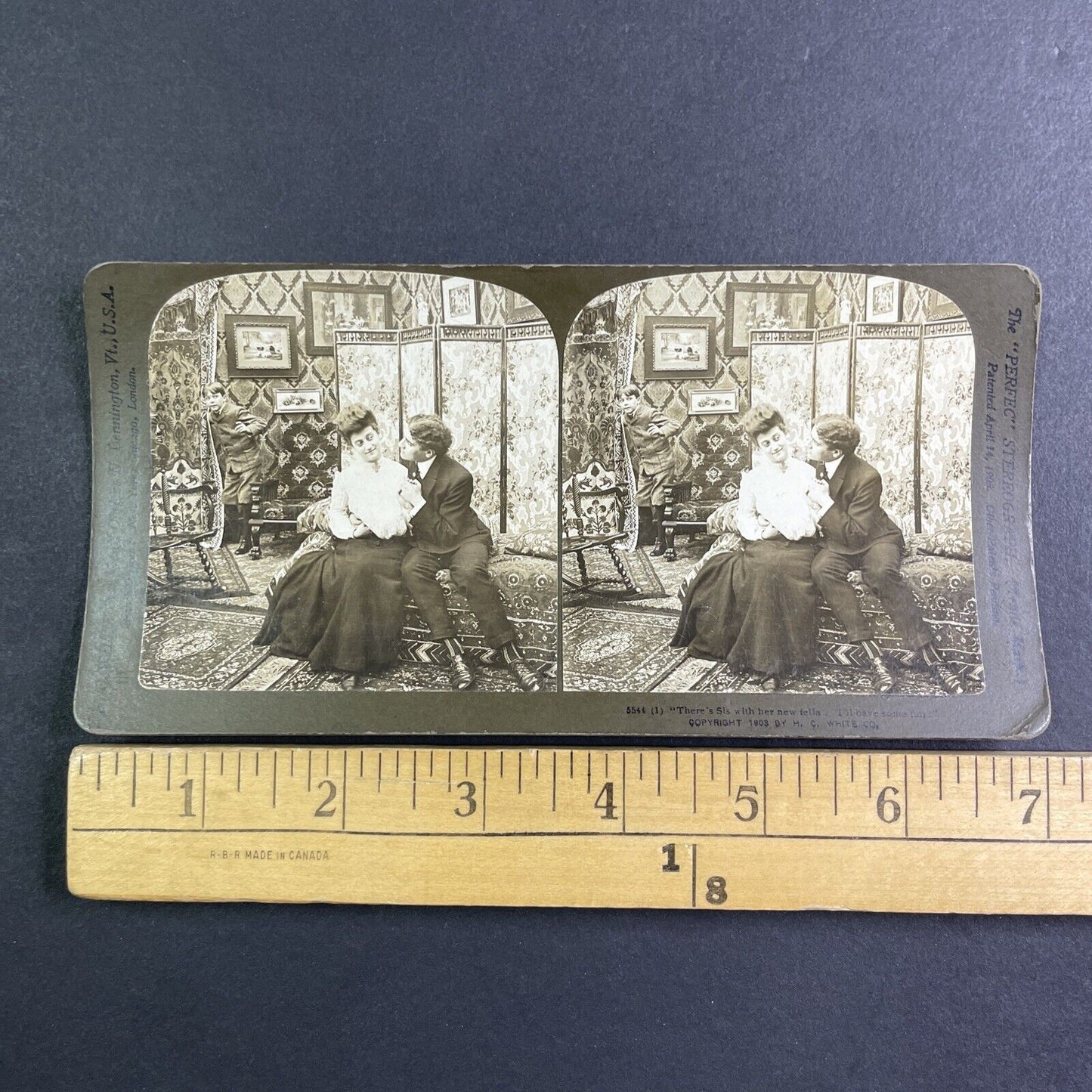 Lot of 5 Young Lovers Series #5534-5548 Stereoview H.C. White Antique 1903 Y1228