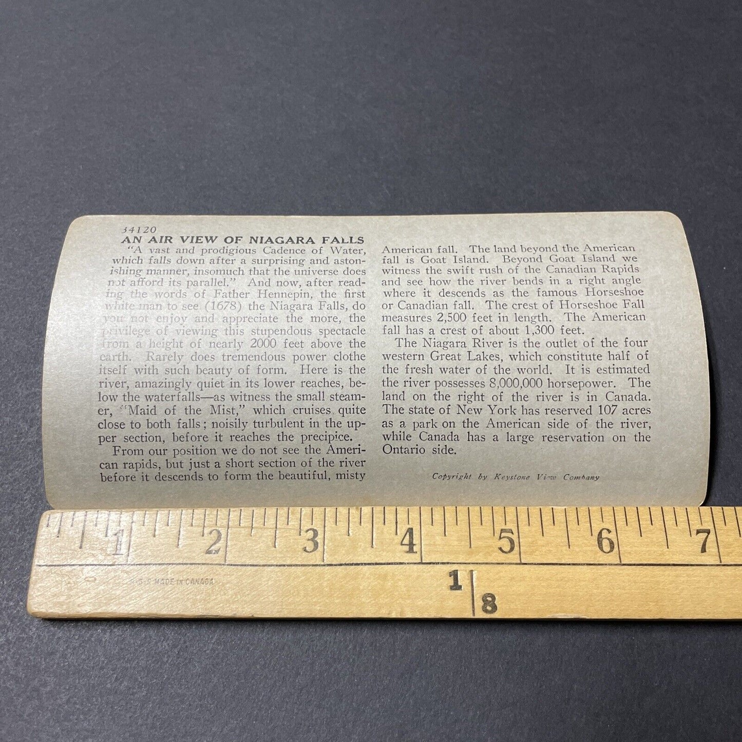 Antique 1930s Clifton Hill Niagara Falls Ontraio Stereoview Photo Card V2642