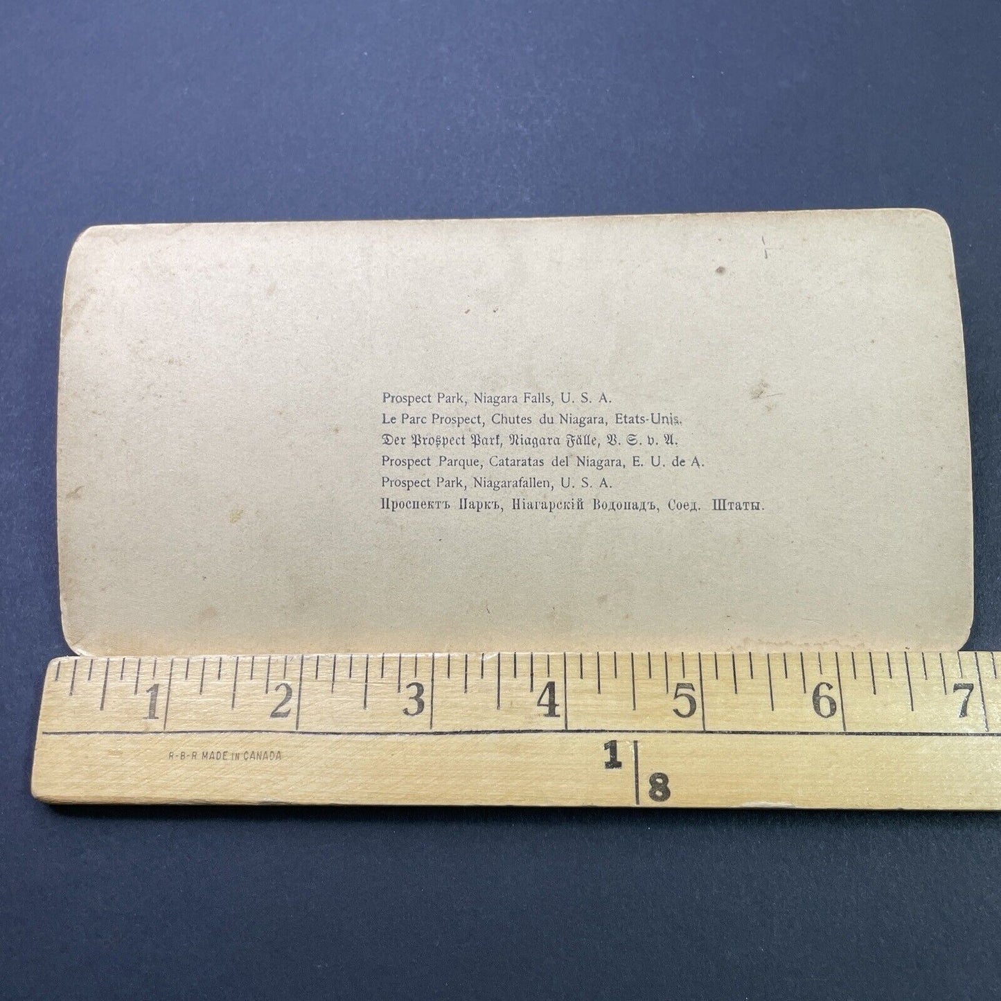 Antique 1880s Niagara Falls New York Top Of Falls Stereoview Photo Card P3105