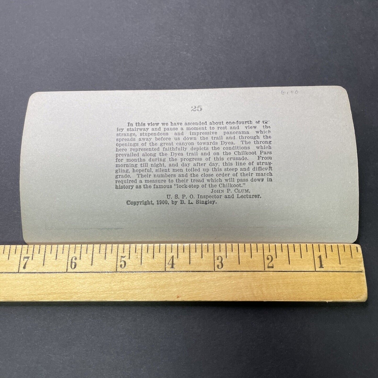 Antique 1900 Gold Miners Struggle In Alaska Winter Stereoview Photo Card P2337