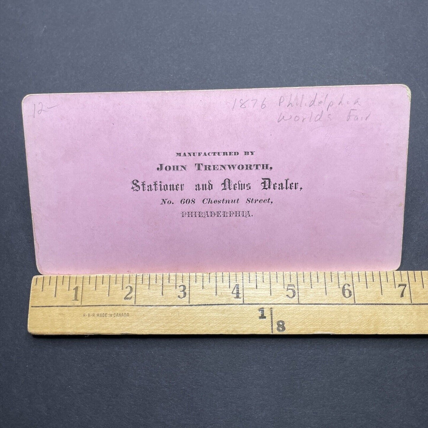 Antique 1876 Italian Sculpture Art Philadelphia PA Stereoview Photo Card P1850