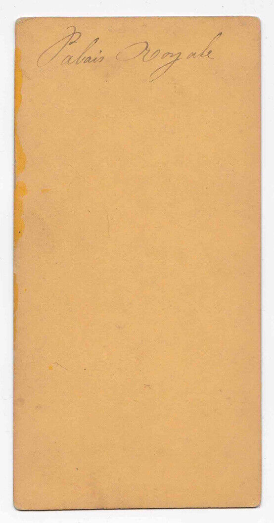 Antique 1860s Palais Royale, The Royal Palace, Paris, France Photo Card P081