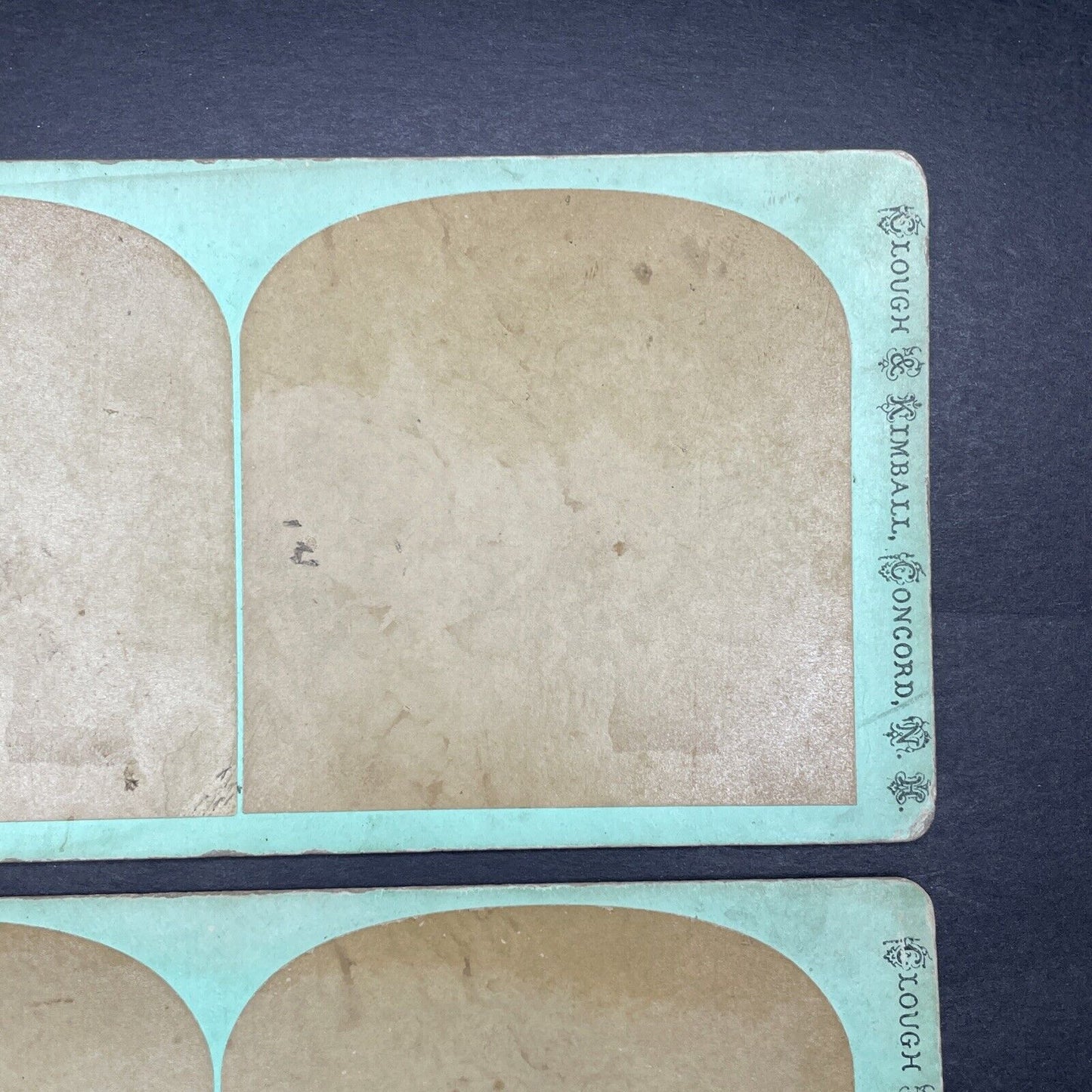 Lot Of 3 Antique Overexposed 'Blank' Stereoview Photo Cards From 1871 P580-116