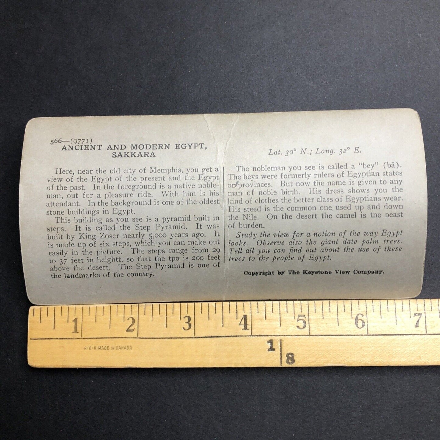 Antique 1909 Rider On An Arabian Horse Saqqara Egypt Stereoview Photo Card P2031