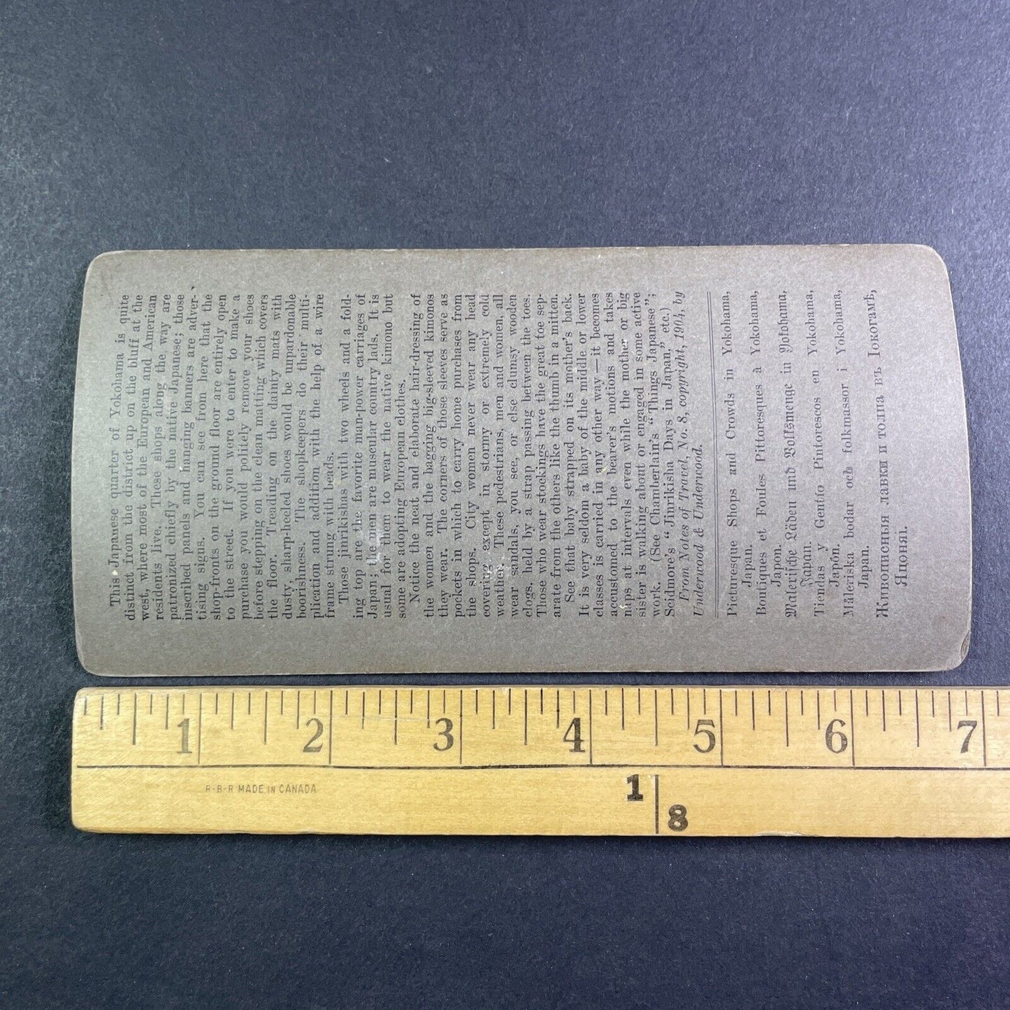 Batsumati Street Shops Yokohama Japan Stereoview Antique c1904 Y2576