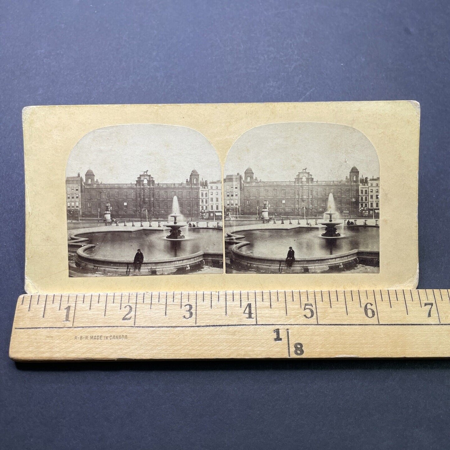 Antique 1860s Northumberland House London England Stereoview Photo Card P2465
