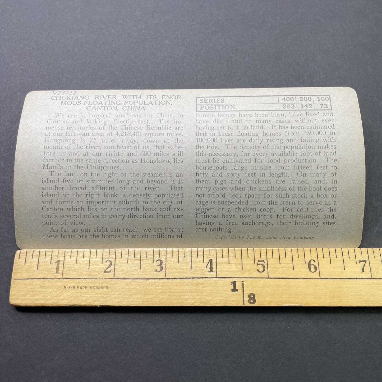 Antique 1910s City Of Guangzhou China Stereoview Photo Card P2749