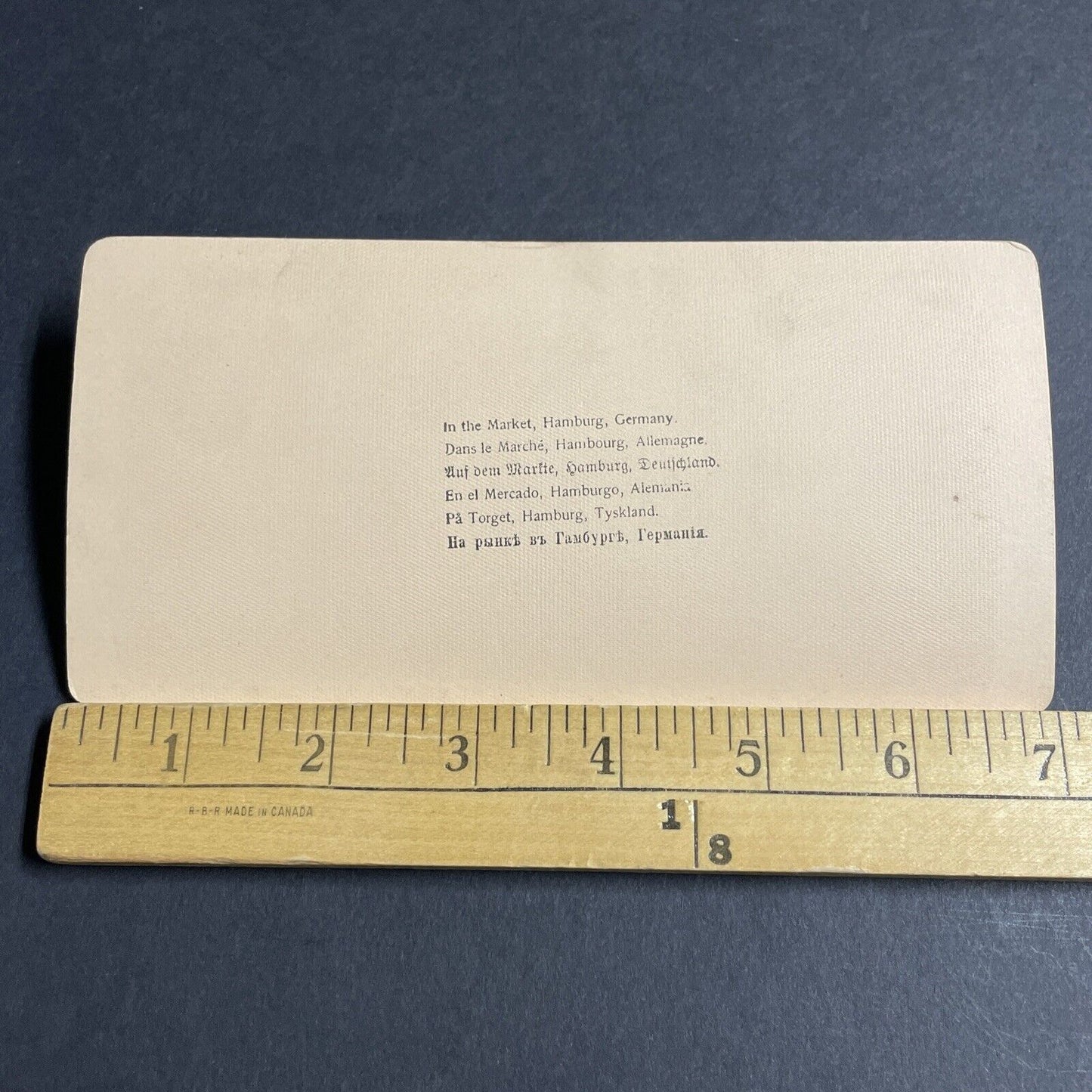 Antique 1894 Traditional German Strong Woman Hamburg Stereoview Photo Card P4578