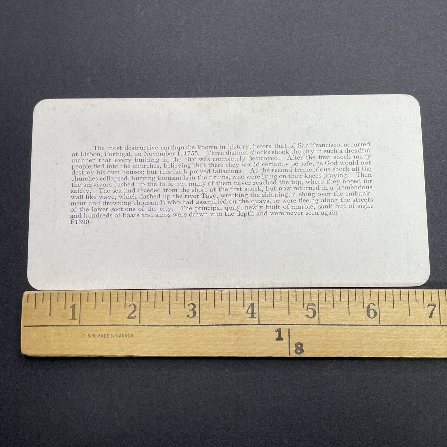 Antique 1910s San Francisco Earthquake City Hall Stereoview Photo Card 2300-08