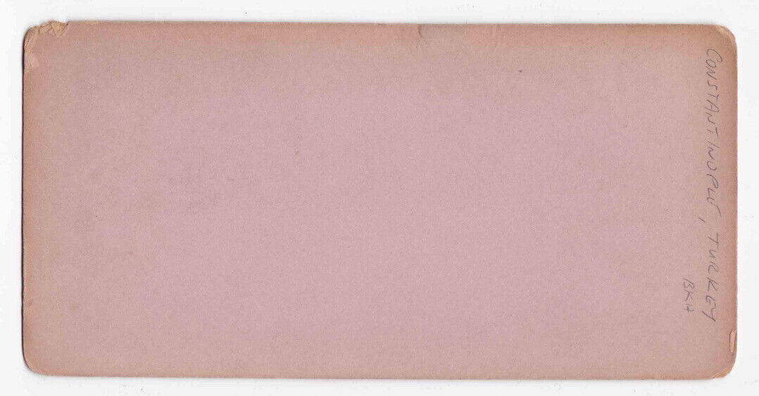 Antique 1870s Suleymaniye Mosque Istanbul Constantinople Turkey Photo Card P056