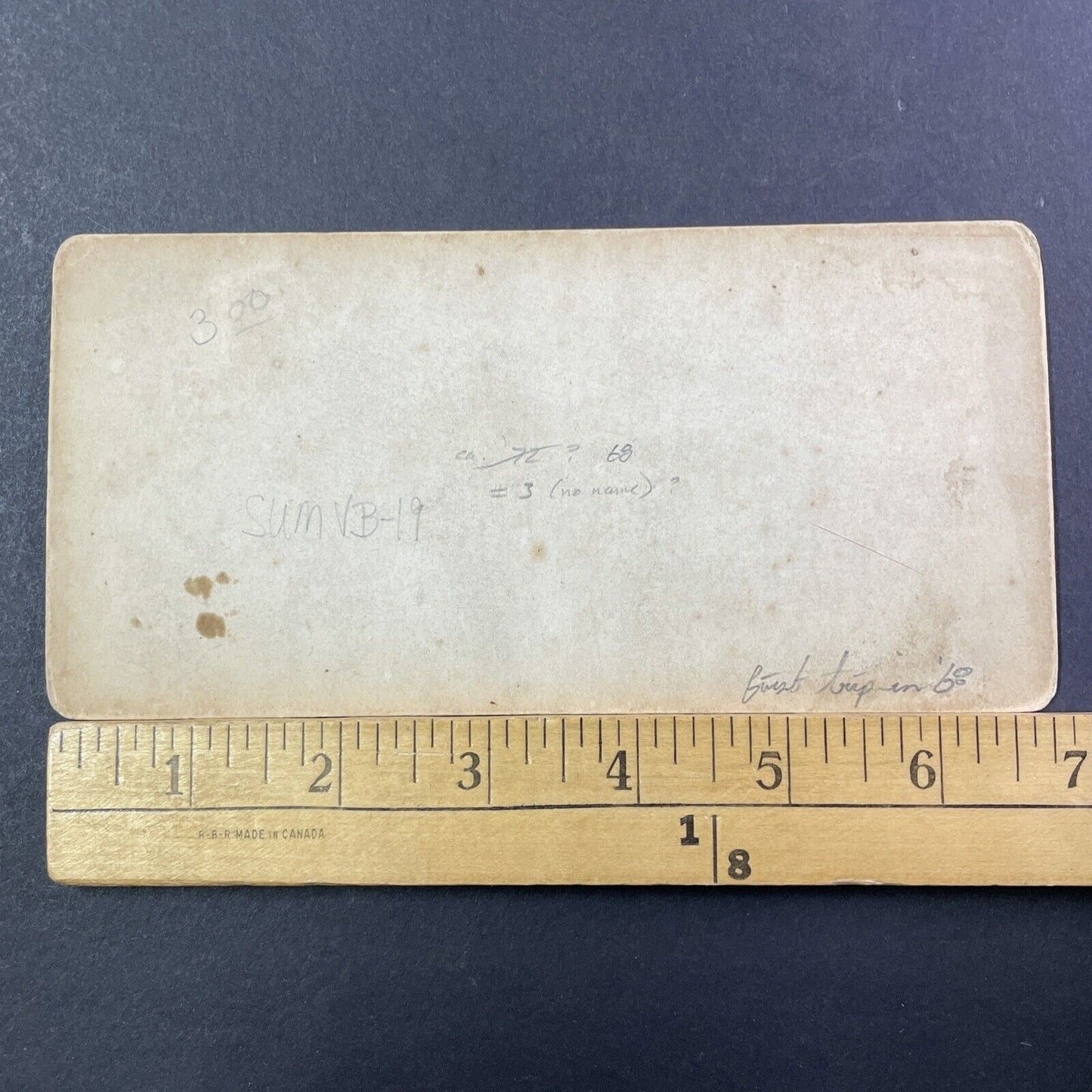 Mount Washington Railroad Train First Trip Stereoview Photo Antique c1868 X911