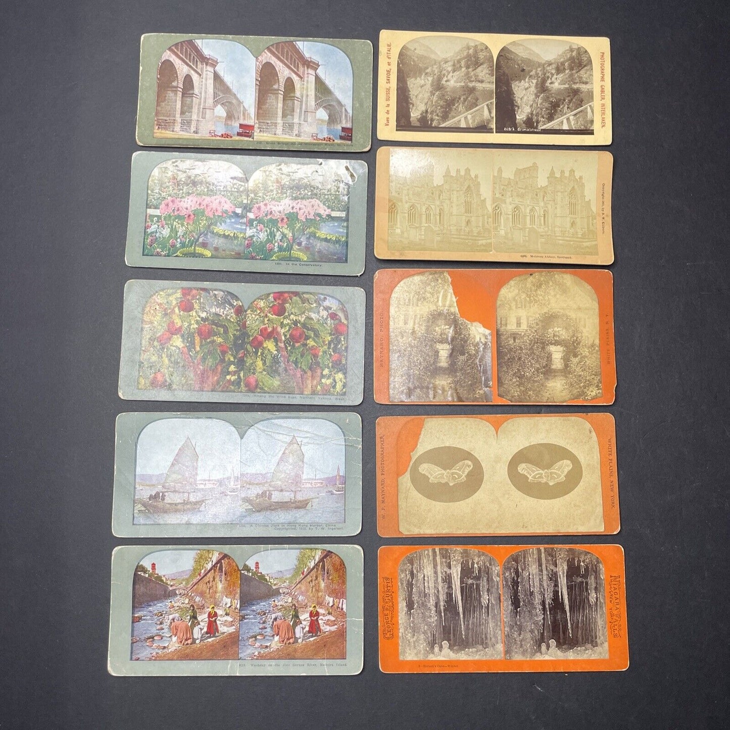 Lot Of 51 Various Scenes And People Stereoview Photo Cards Antique c1870s-1920s
