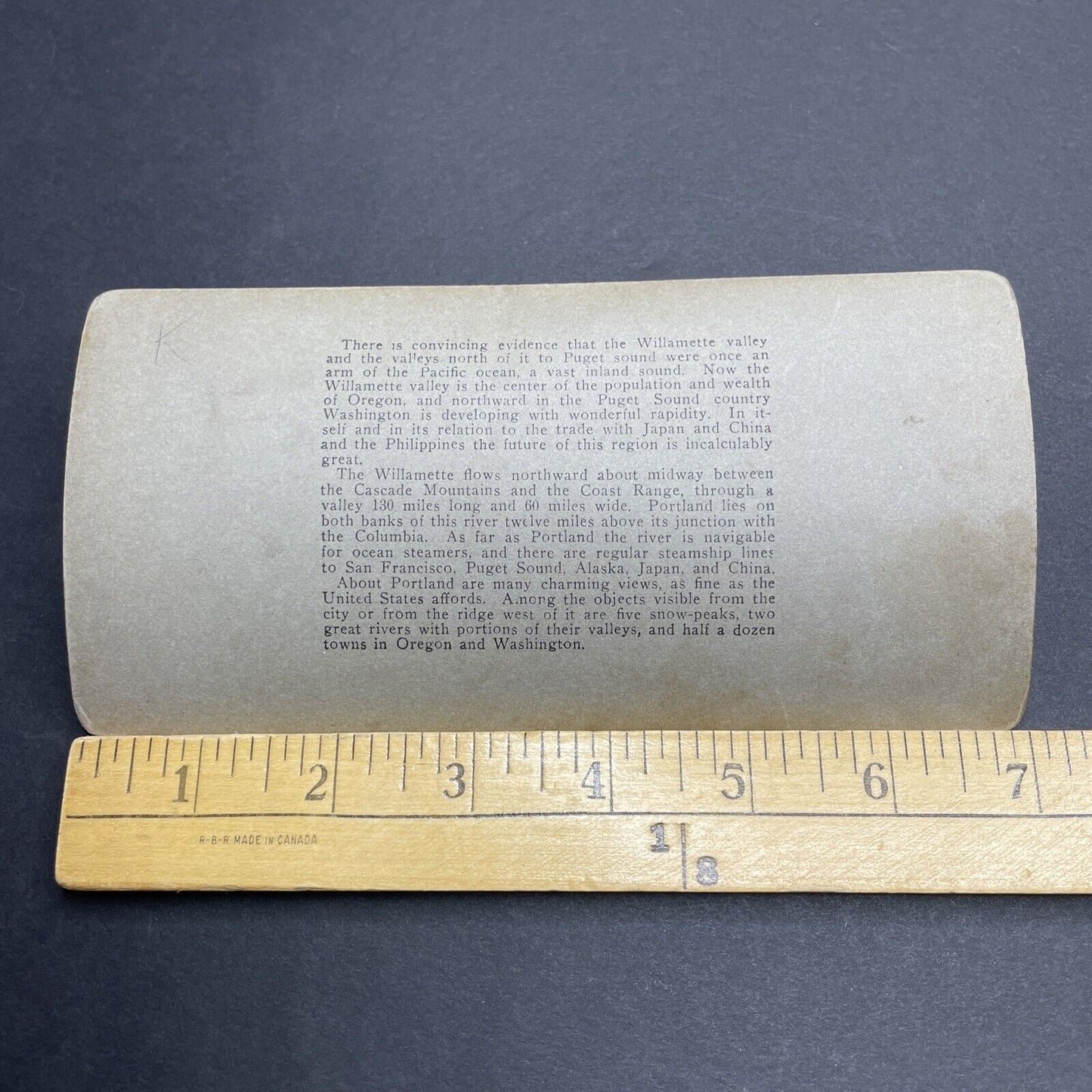 Antique 1903 Riverview Cemetery Portland Oregon Stereoview Photo Card P1954