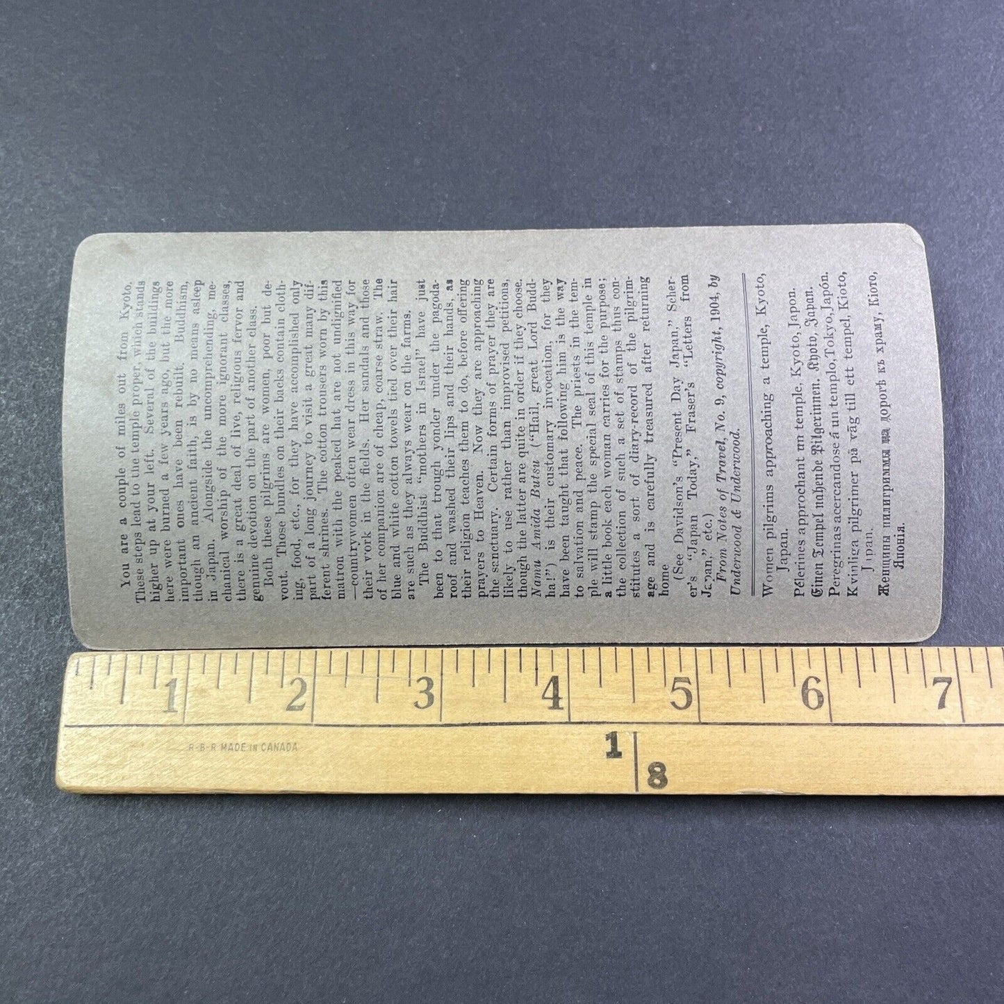 Buddhist Woman Omuro Gosho Kyoto Japan Stereoview Antique c1904 Y2787