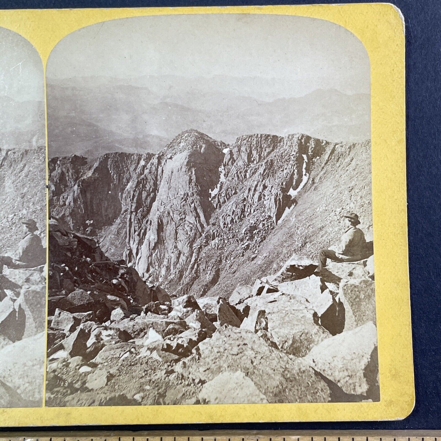 Denver Railroad Pike's Peak CO Stereoview Byron H. Gurnsey Antique c1872 X3641
