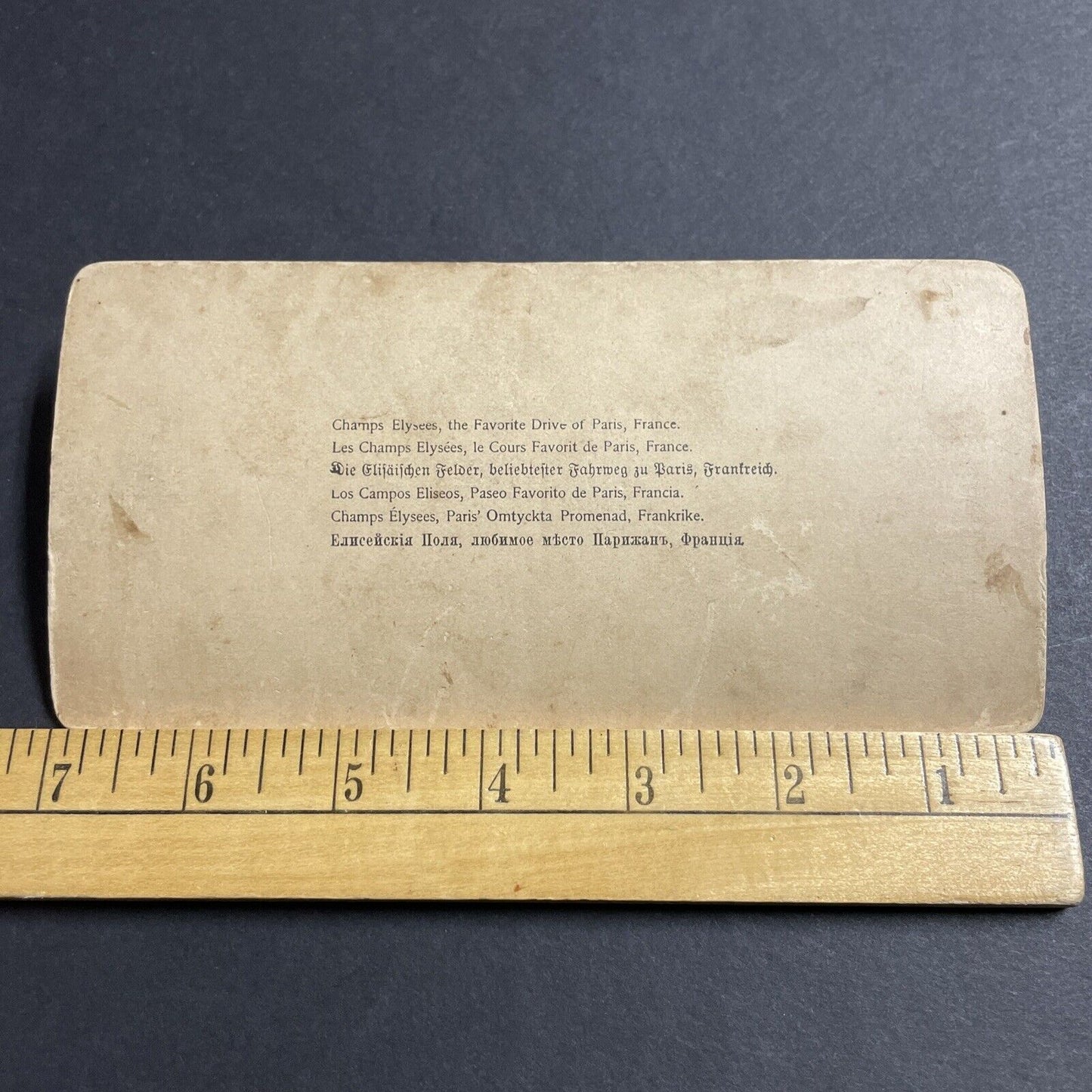 Antique 1894 The Main Street In Paris France Stereoview Photo Card P4958