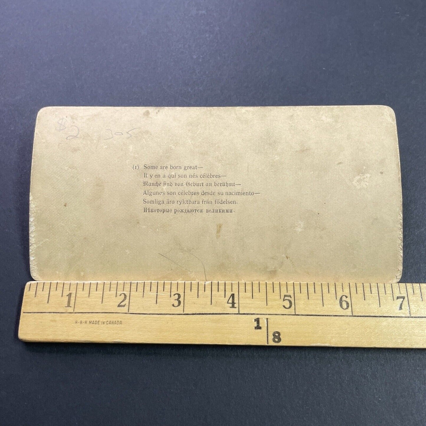 Antique 1890s Newborn Being Weighed On Fish Scale Stereoview Photo Card P4087