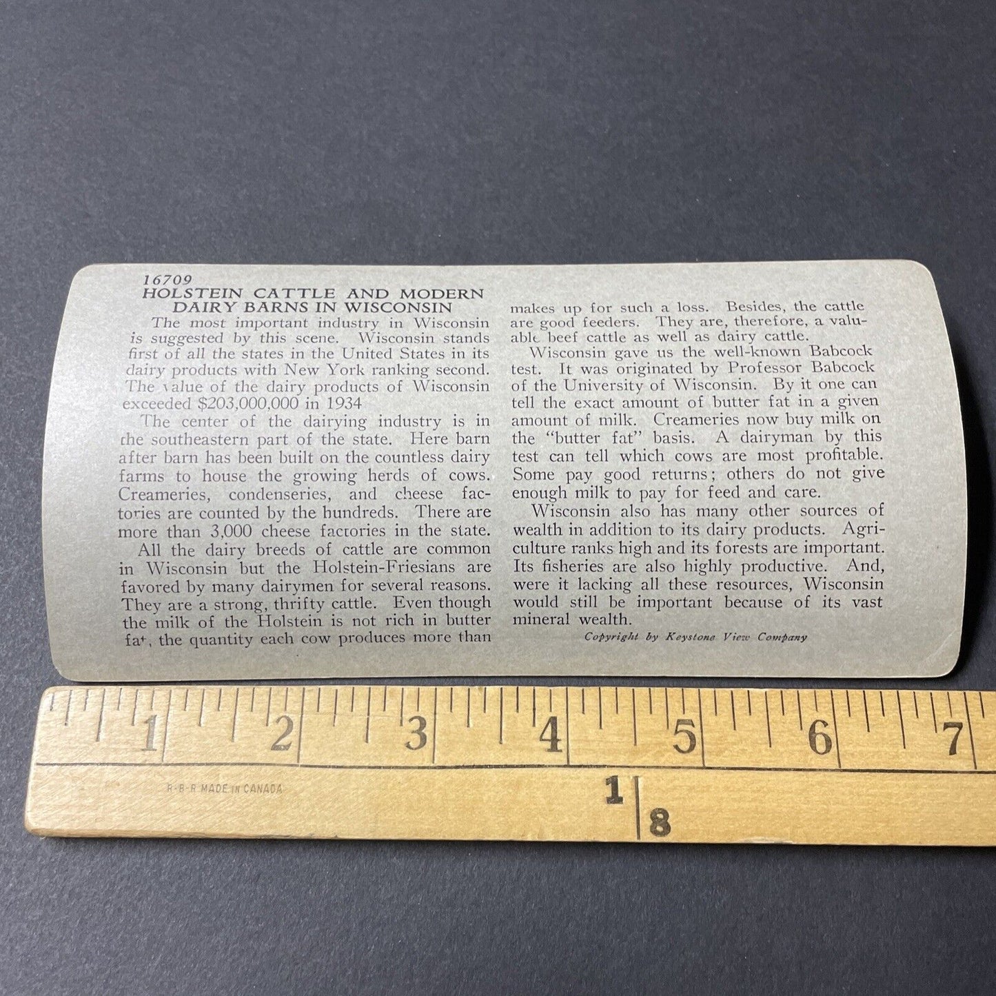 Antique 1930s Beautiful Brick Dairy Farm Silos WI Stereoview Photo Card V2596