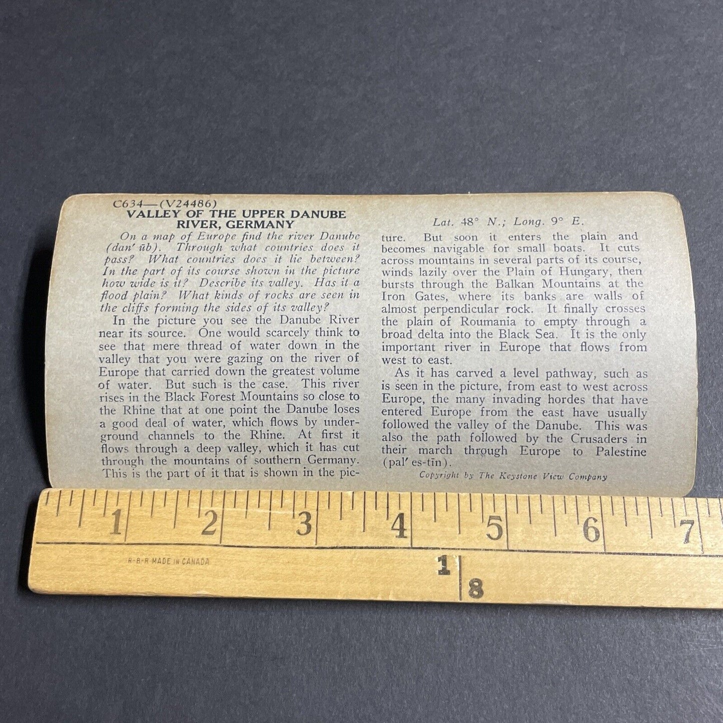 Antique 1930s Bavarian Man In The Germany Alps Stereoview Photo Card P4584