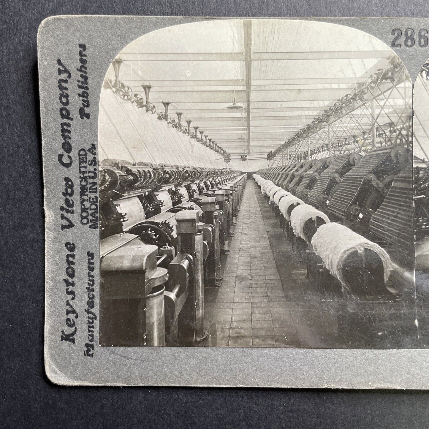 Antique 1913 Cotton Mill Factory Orizaba Mexico Stereoview Photo Card P1664