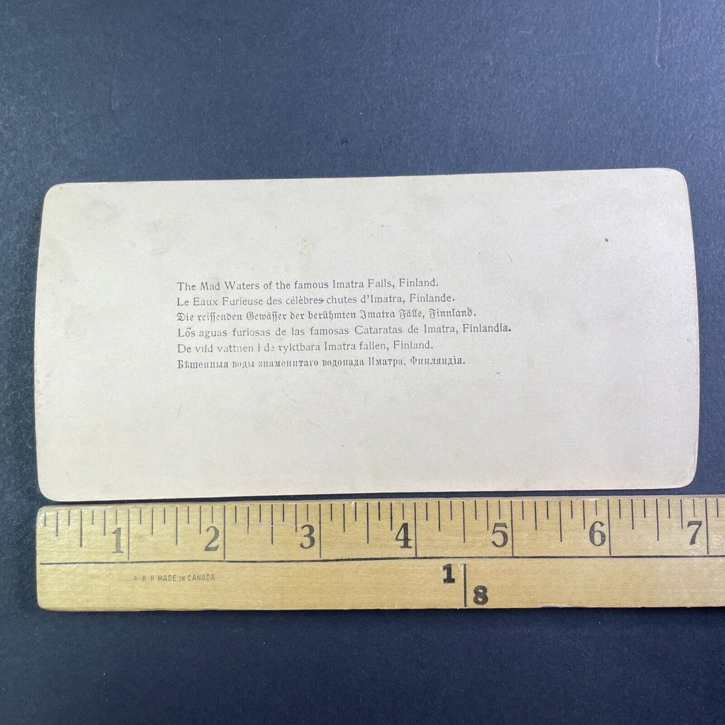 Imatrankoski Imatra River Rapids Finland Stereoview Antique c1898 X3295