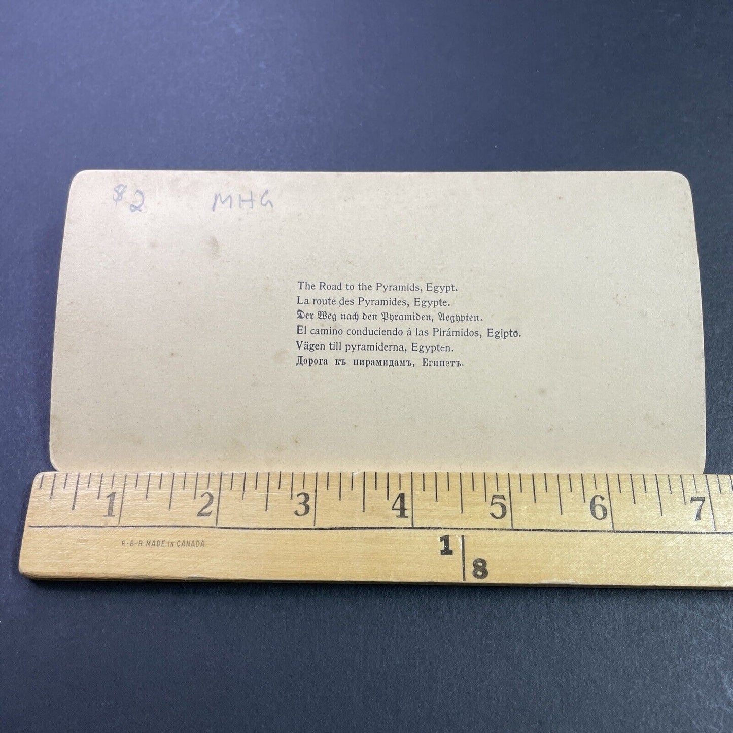 Antique 1896 Road To The Pyramids In Egypt Stereoview Photo Card P3839