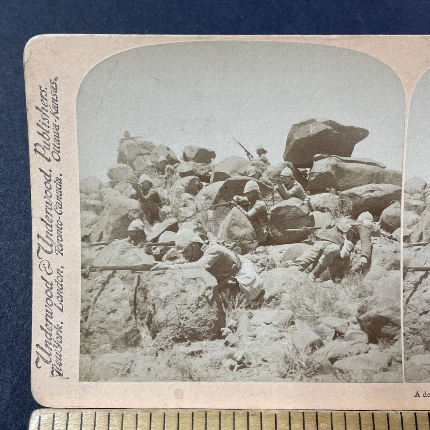Antique 1900 Boer Soldier Shot Dead At War Stereoview Photo Card V3211