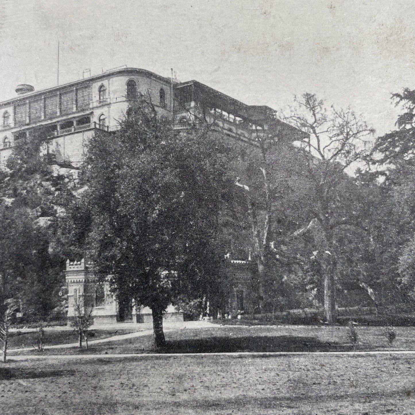 Antique 1910 Chapultepec Castle Mexico City Stereoview Photo Card P580-113