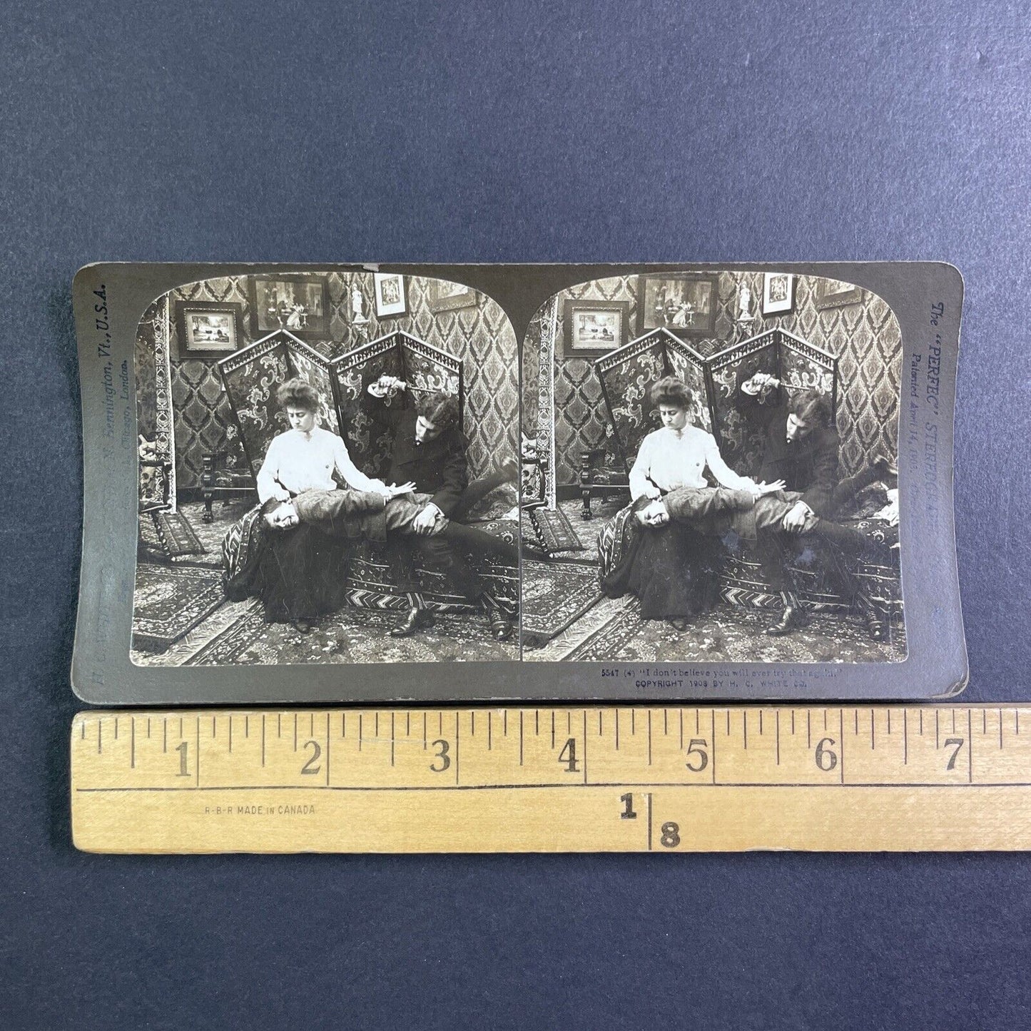 Lot of 5 Young Lovers Series #5534-5548 Stereoview H.C. White Antique 1903 Y1228