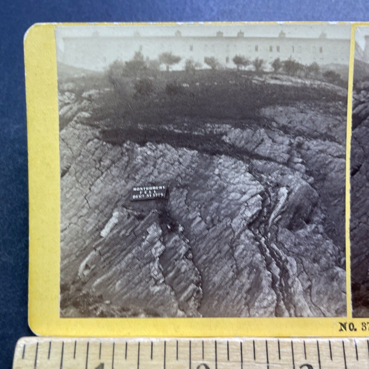 Antique 1870s Where General Montgomery Was Killed PQ Stereoview Photo Card V3424
