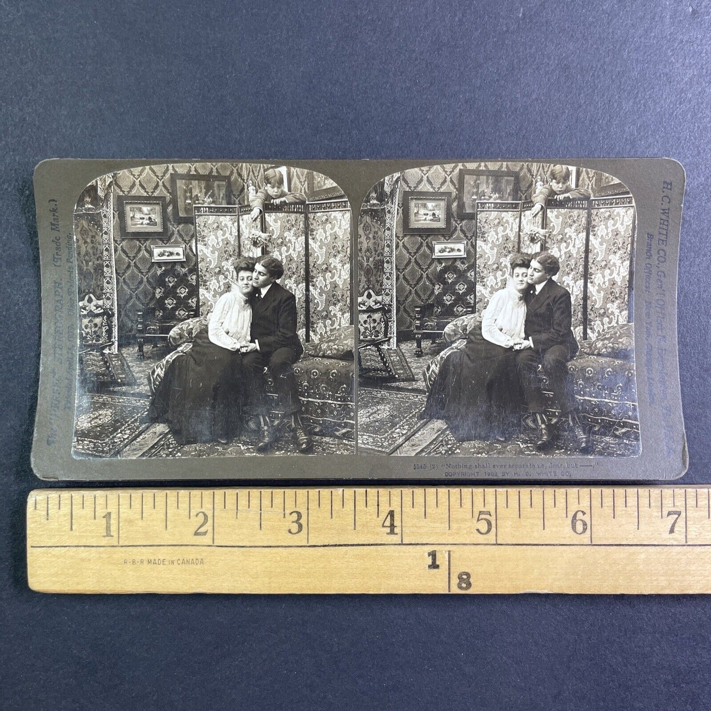 Lot of 5 Young Lovers Series #5534-5548 Stereoview H.C. White Antique 1903 Y1228