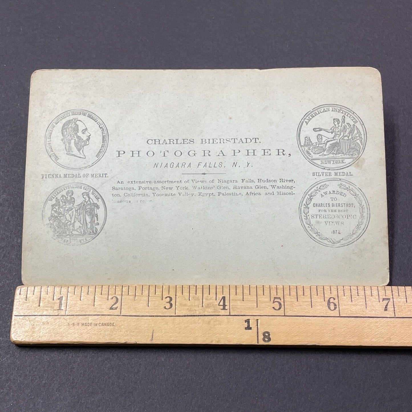 Antique 1870s Mt Washington Summit New Hampshire Stereoview Photo Card V1887