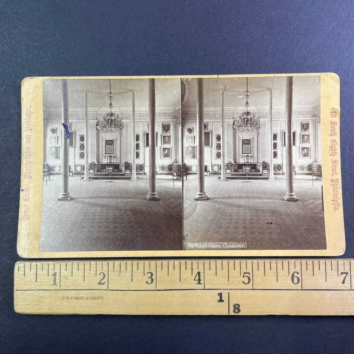 Independence Hall Philadelphia Stereoview James Cremer c1876 Y1744