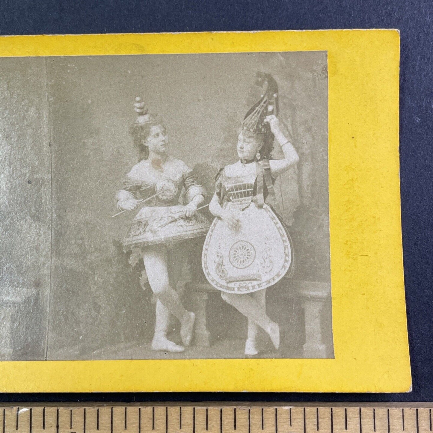Paola Marie French Comedian Actress In Costume Stereoview Antique c1868 X3576