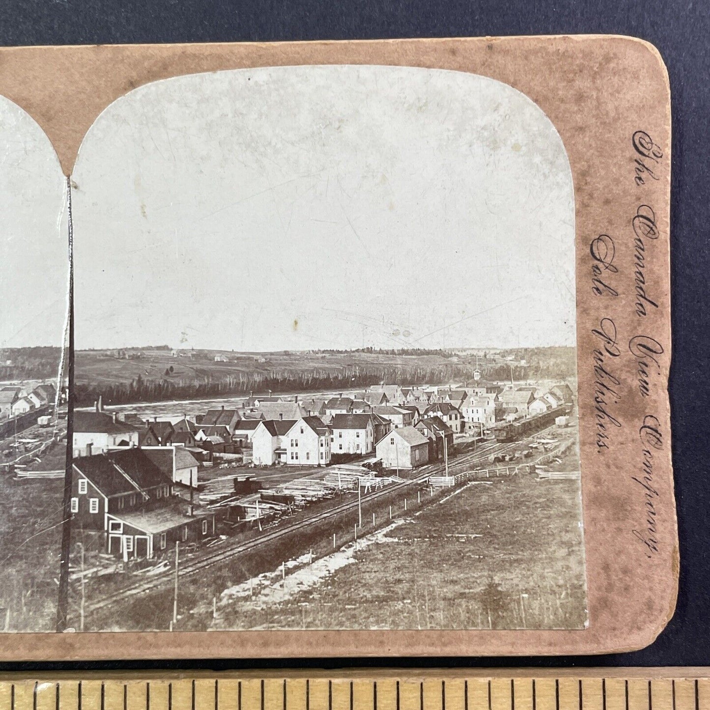 Hartland New Brunswick Canada Stereoview Antique c1899 Y490
