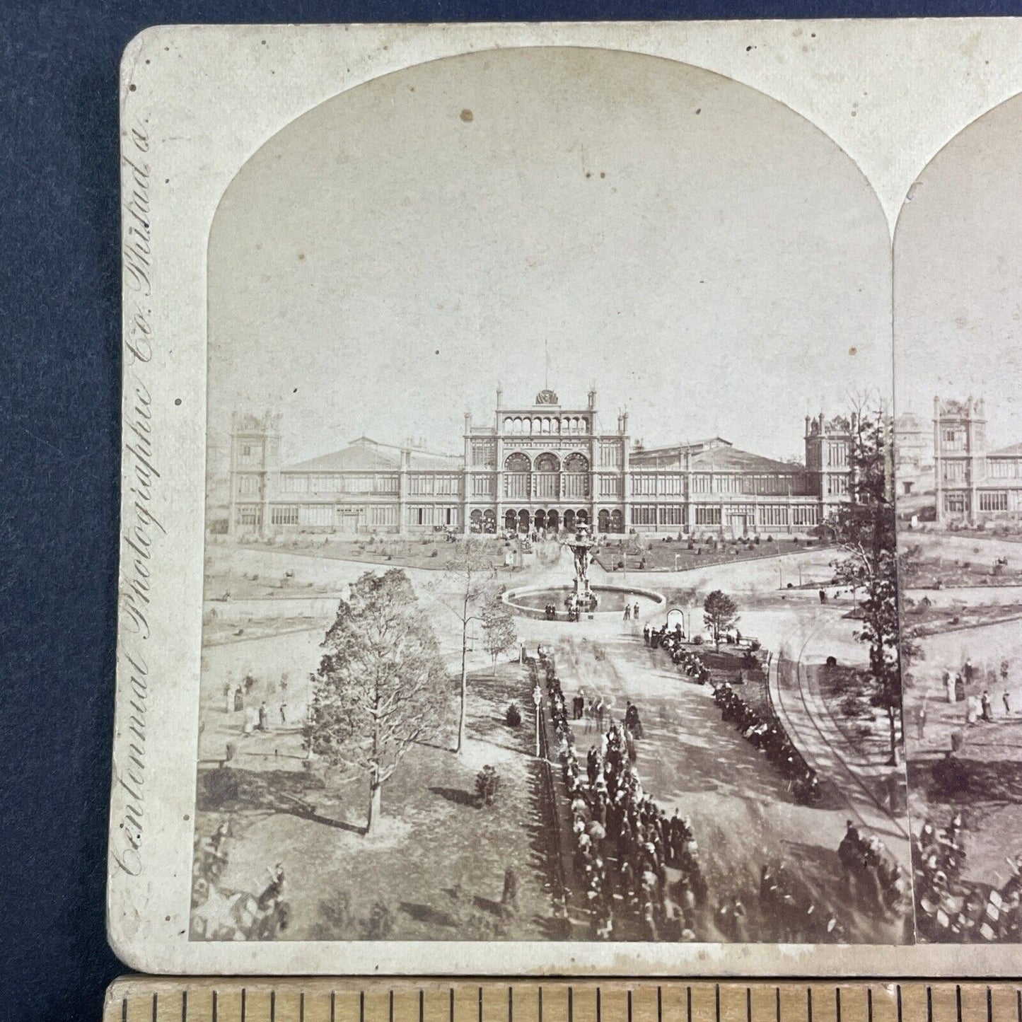 Opening Ceremonies Philadelphia Stereoview Edward L Wilson Antique c1876 X1883