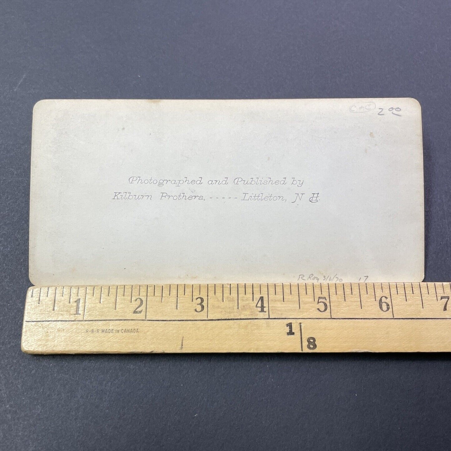 Antique 1870s New Logging Road Crawford Notch NH Stereoview Photo Card V1762