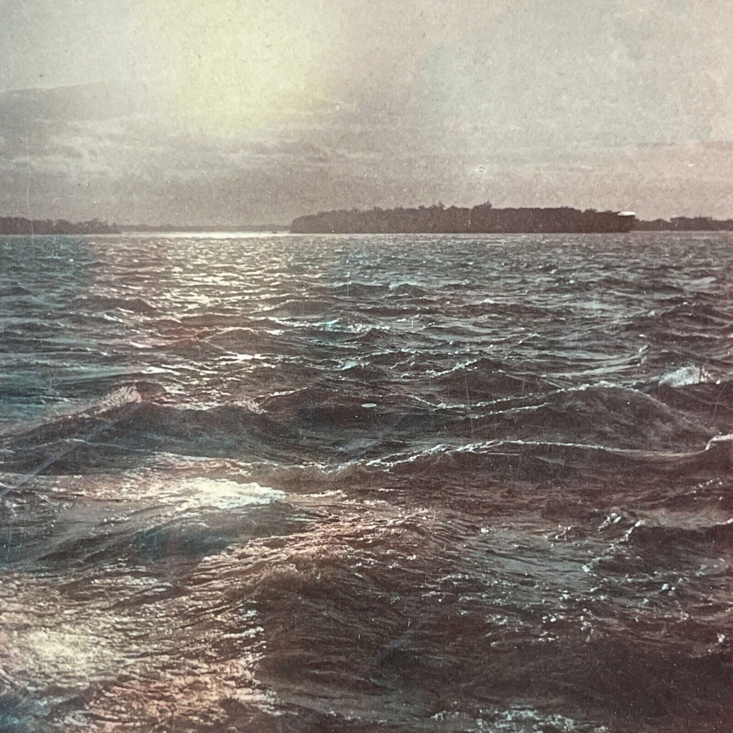 St. Lawrence River Rapids Stereoview Cedars Les Cedres Quebec Antique c1902 Y536