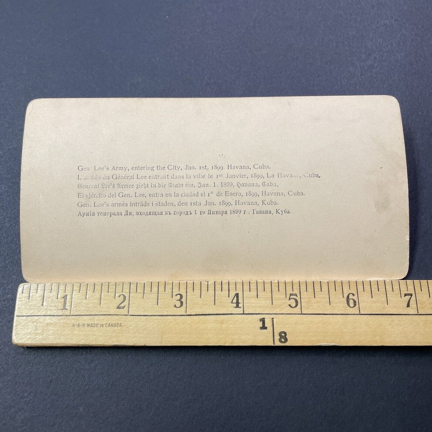 Antique 1899 General Lee's Soldiers Marching Stereoview Photo Card V3285