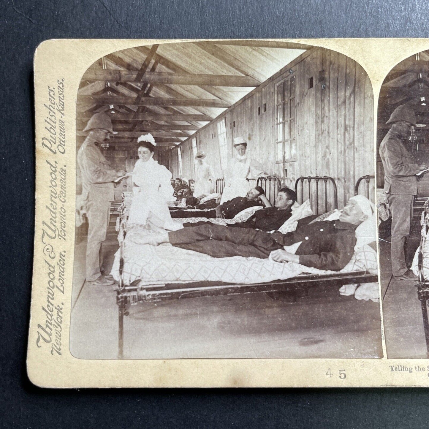 Antique 1900 Boer War Injured Soldiers Prieska SA Stereoview Photo Card P1650