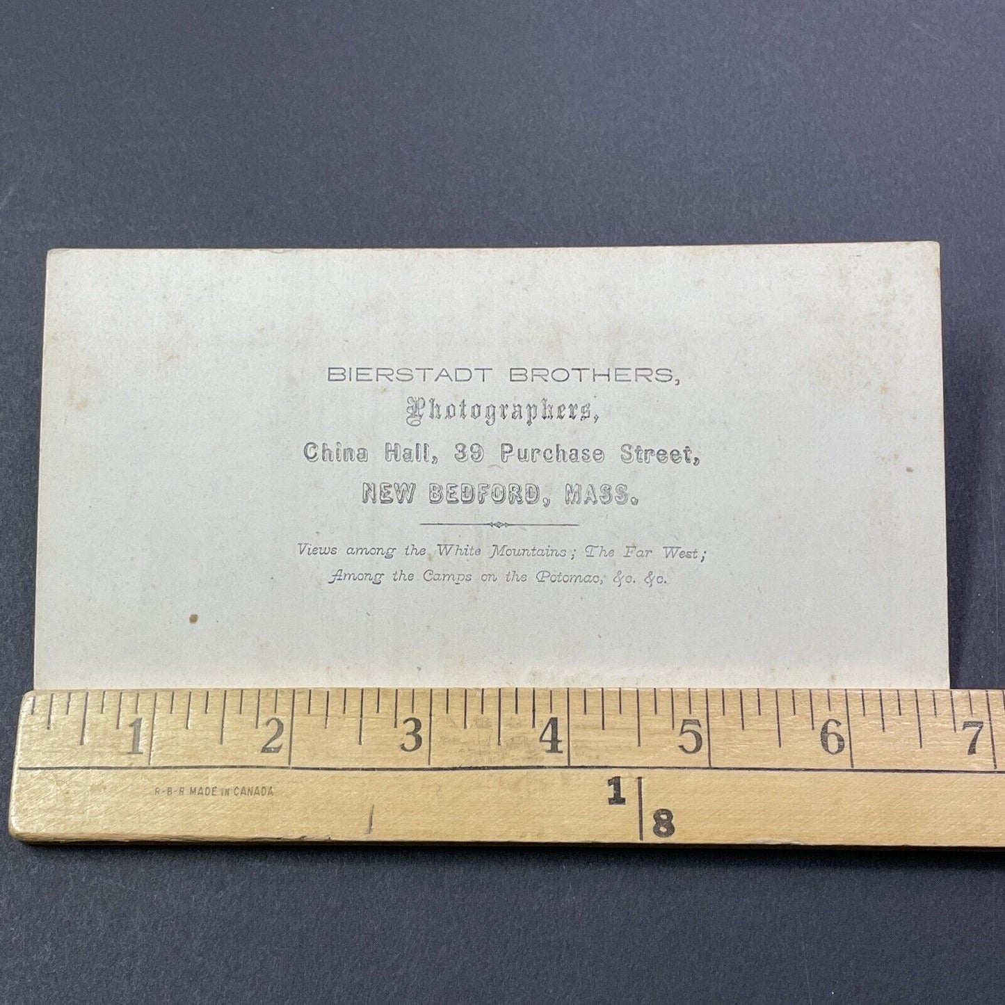 Antique 1870s Mount Washington Summit New Hampshire Stereoview Photo Card V1772