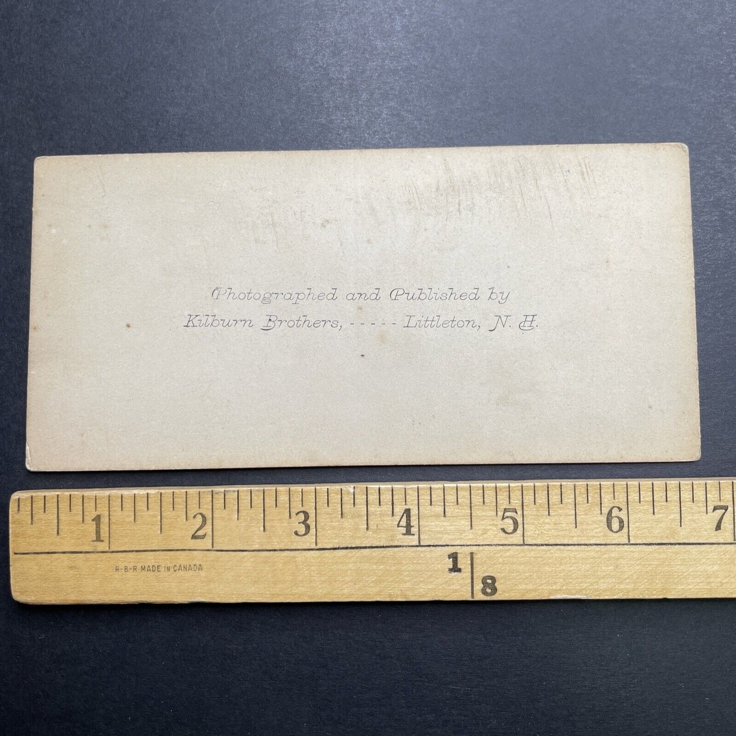 Antique 1860s Franconia Notch New Hampshire Stereoview Photo Card P1192