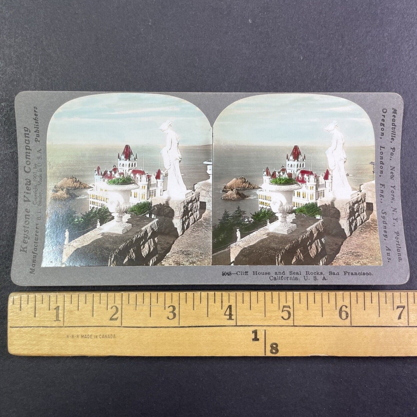 The Cliff House San Francisco California Stereoview Antique c1909 Y2199