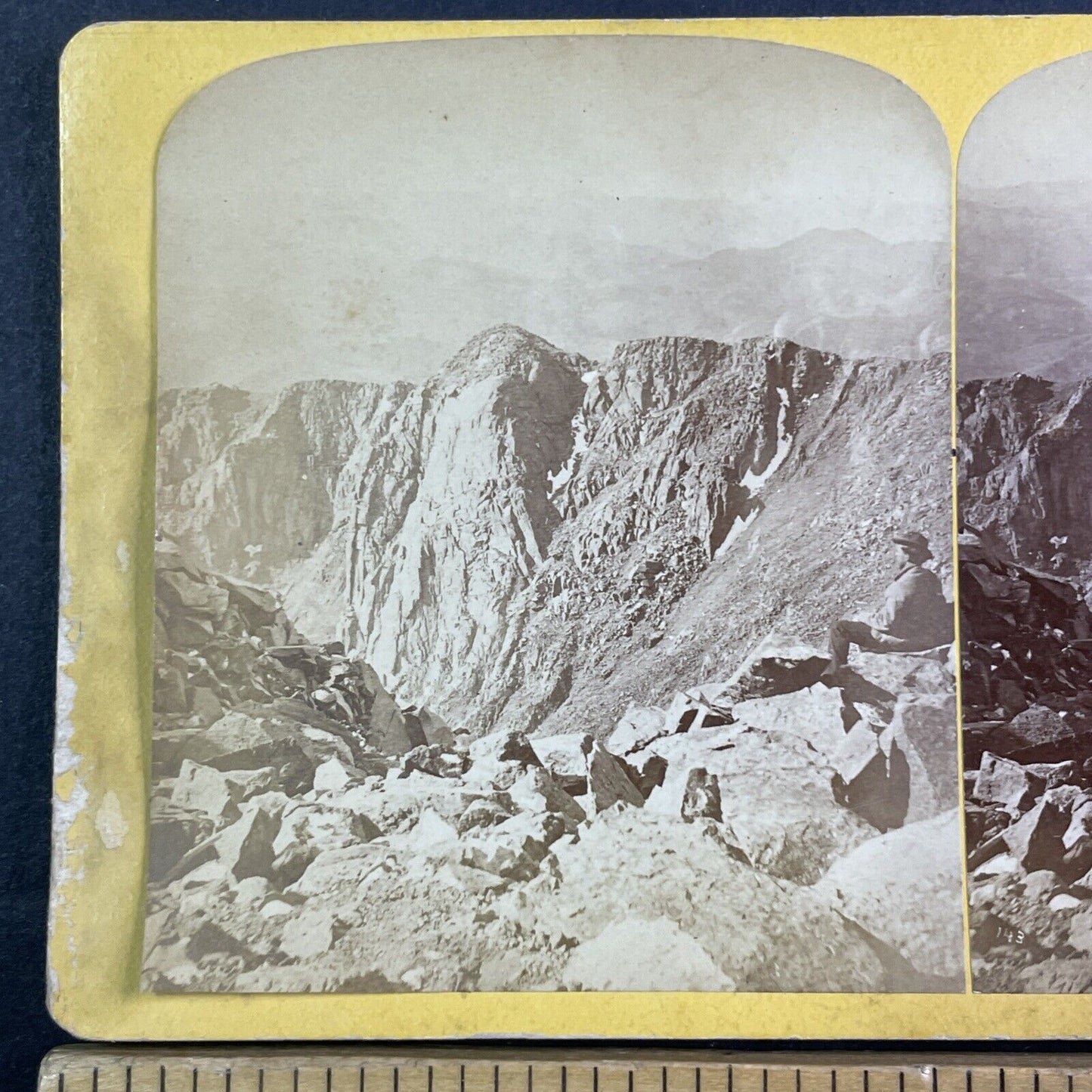 Denver Railroad Pike's Peak CO Stereoview Byron H. Gurnsey Antique c1872 X3641