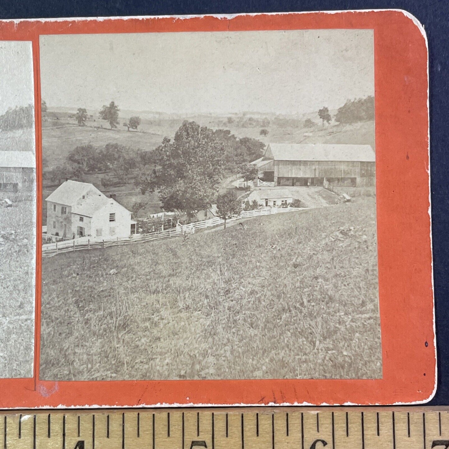 Plum Creek Colorado Homestead Farm Stereoview Antique c1865 X3728