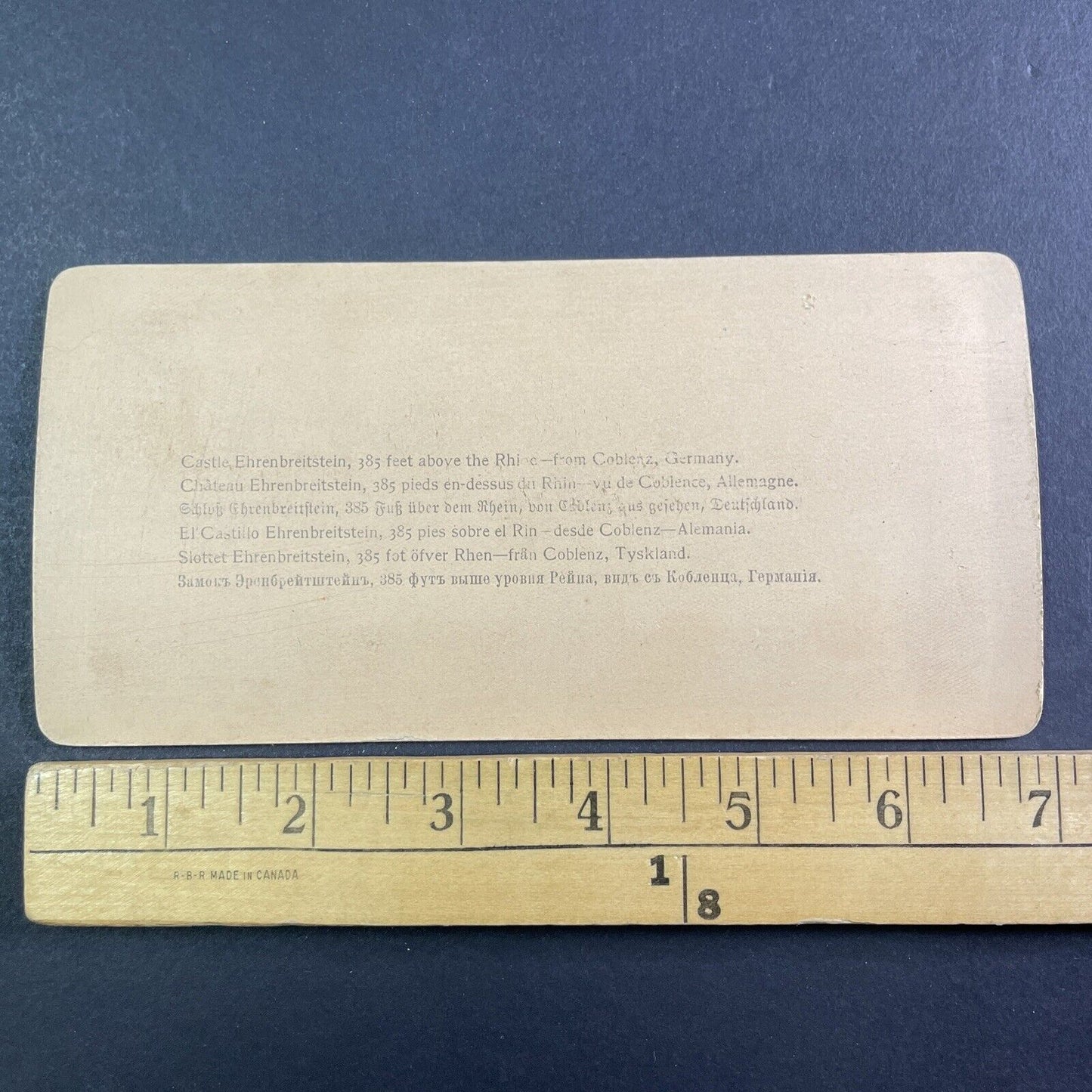 Ehrenbreitstein Castle Koblenz Germany Stereoview Antique c1902 Y128