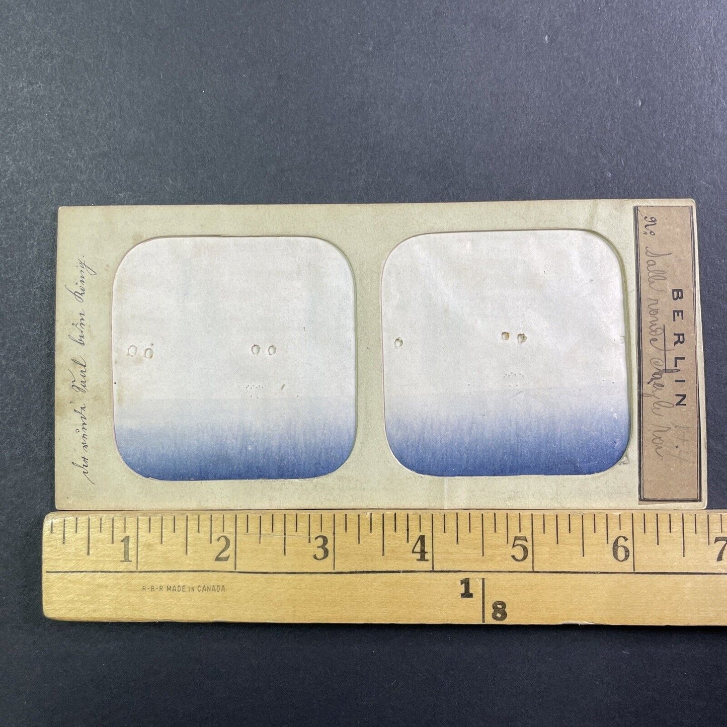 Royal Ballroom Berlin Palace Stereoview French Tissue Antique c1860s XT2119